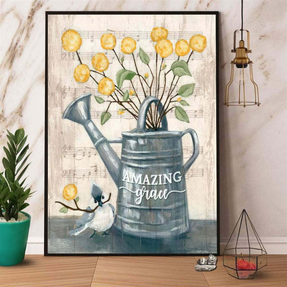 Farm Canvas, Farm Amazing Grace Music Sheet Canvas, Farm Wall Art, Farm Art Decor