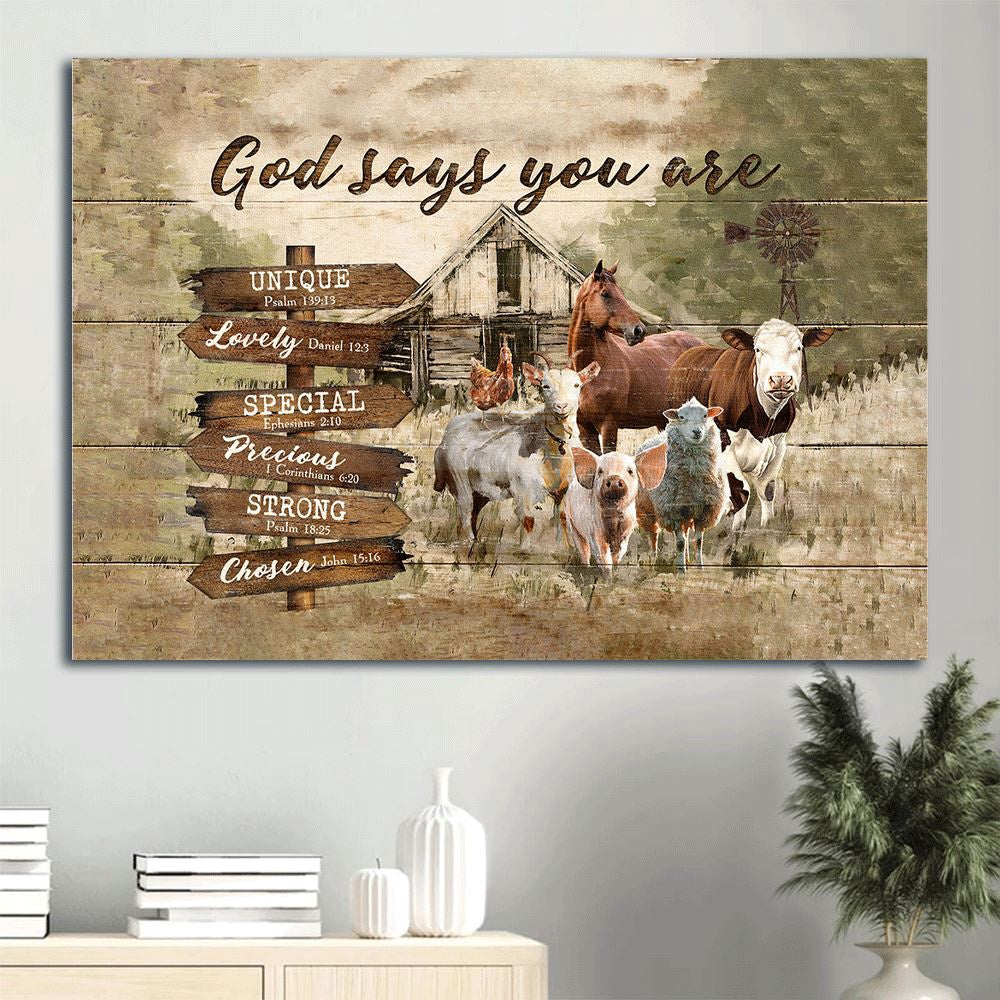 Farm Canvas, Farm Life, Animal, Peaceful Farmhouse Canvas, Farmhouse Canvas, Farm Gift, Farm Home Decor