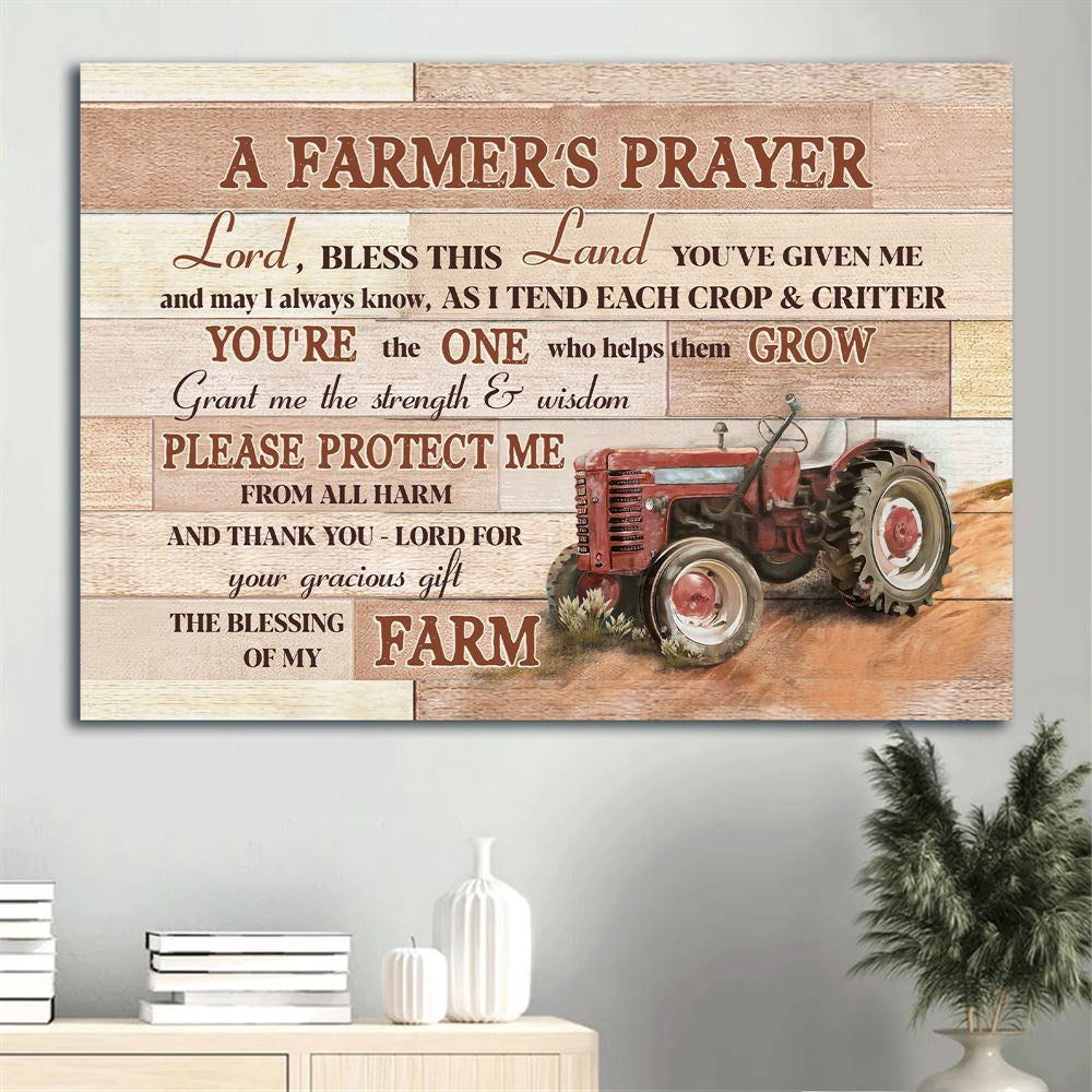 Farm Canvas, Farm, Red Truck Canvas, Farmhouse Canvas, Farm Gift, Farm Home Decor
