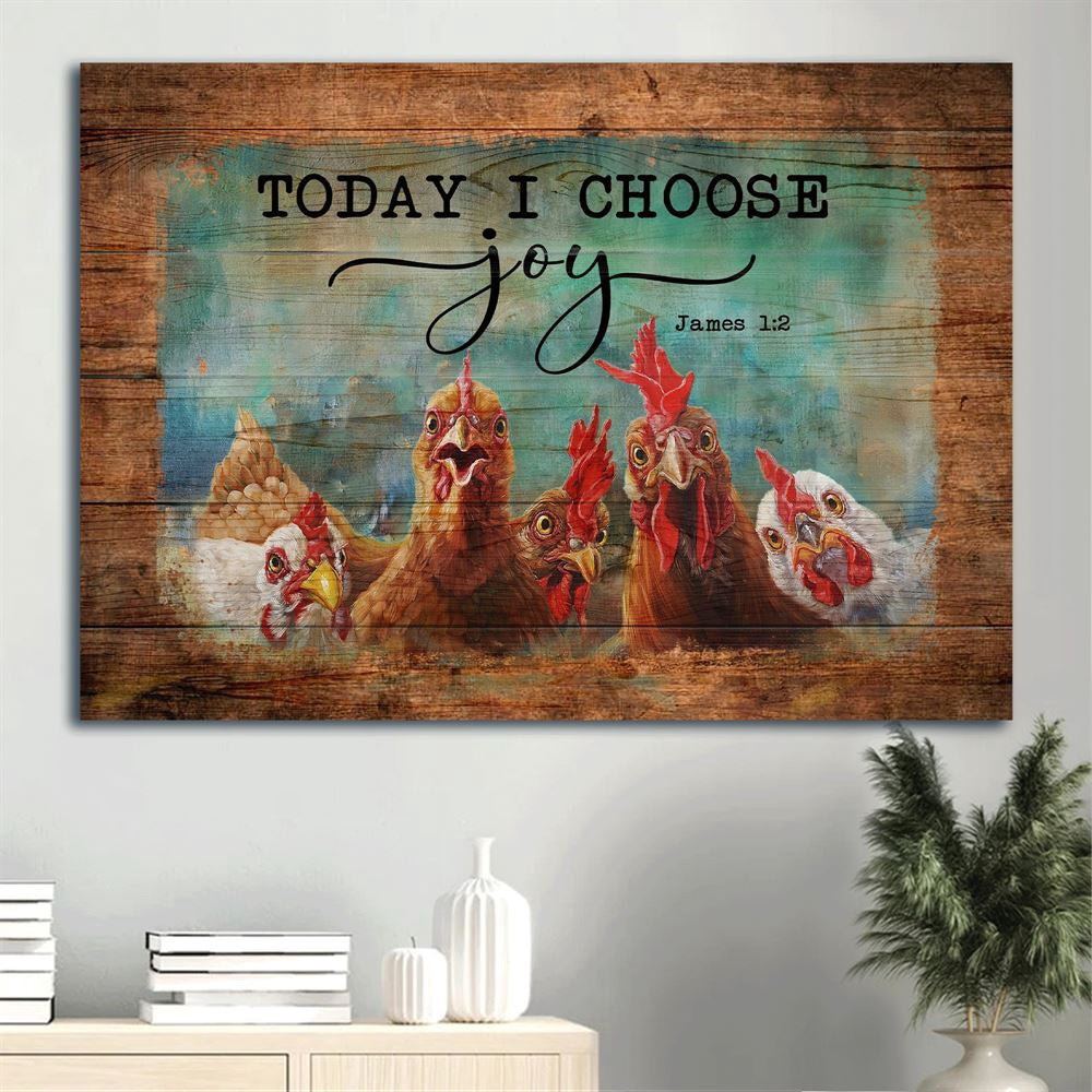 Farm Canvas, Funny Chicken, Gift For Christian Canvas, Farmhouse Canvas, Farm Gift, Farm Home Decor