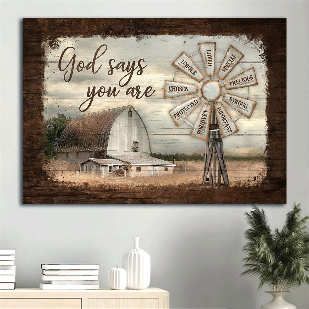 Farm Canvas, Windmill, Farm, Rustic Barn Canvas, Farmhouse Canvas, Farm Gift, Farm Home Decor