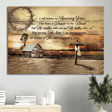 Farm Canvas, Wooden Cross, Farm Sunset Canvas, Farmhouse Canvas, Farm Gift, Farm Home Decor