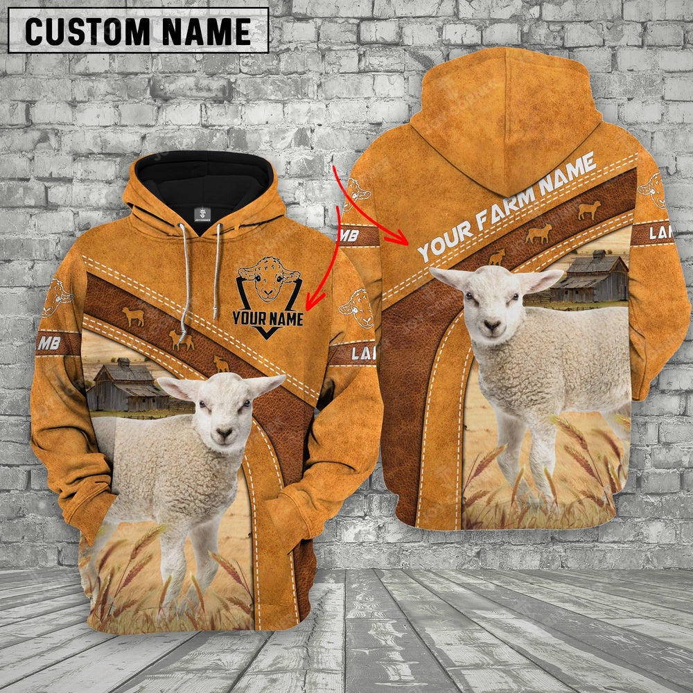 Farm Custom Name Lamp Hoodie, Farmer Hoodie, Custom Farm Shirts, Farmer T Shirt