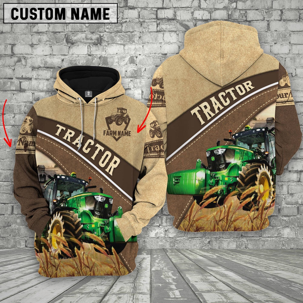 Farm Custom Name Tractor 3D Printed Hoodie_8608, Farmer Hoodie, Custom Farm Shirts, Farmer T Shirt