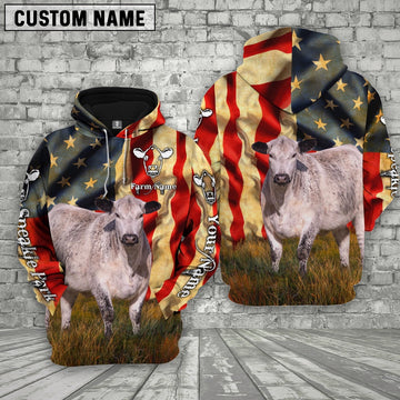 Farm Custom Text And Logo Speakle Park US Flag 3D Printed Hoodie, Farmer Hoodie, Custom Farm Shirts, Farmer T Shirt