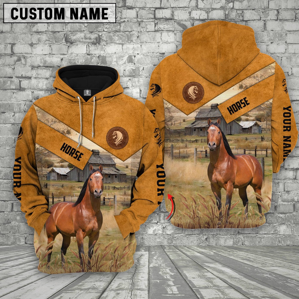 Farm Horse Custom Name Printed Shirts, Farmer Hoodie, Custom Farm Shirts, Farmer T Shirt