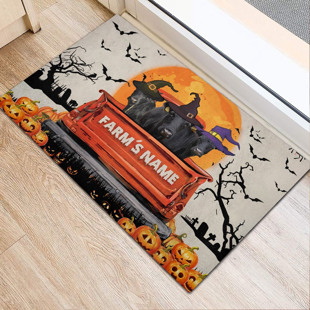 Farm House Door Mat, Dexter Custom Farm Name Halloween Doormat, Custom Welcome Mats