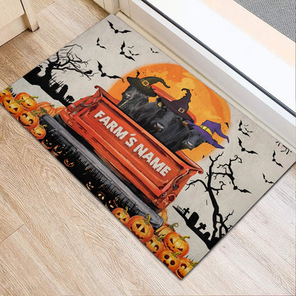 Farm House Door Mat, Dexter Custom Farm Name Halloween Doormat, Custom Welcome Mats