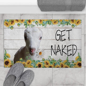 Farm House Door Mat, La Mancha Get Naked Doormat, Custom Welcome Mats