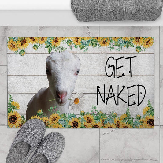 Farm House Door Mat, La Mancha Get Naked Doormat, Custom Welcome Mats