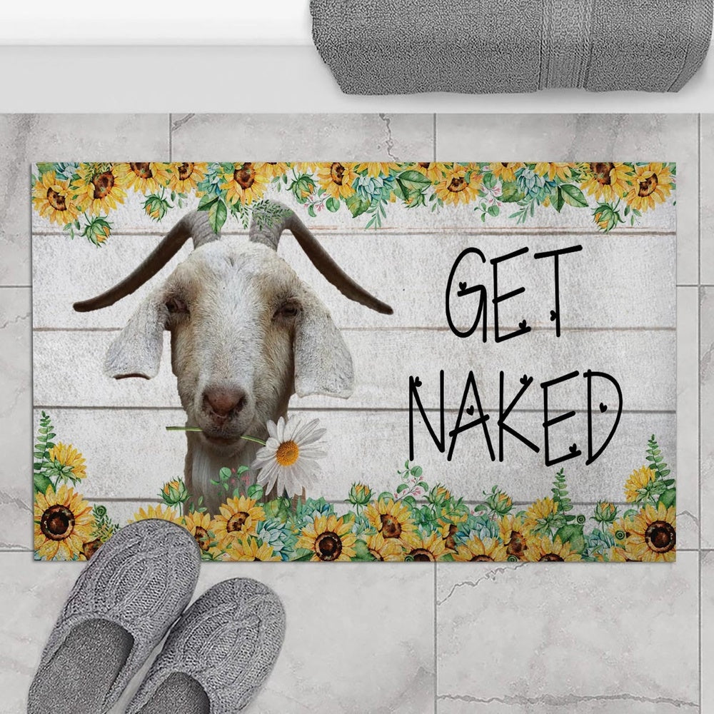 Farm House Door Mat, Spanish Get Naked Doormat, Custom Welcome Mats