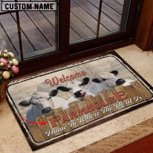 Farm House Door Mat, Whitepark Personalized Welcome Doormat, Custom Welcome Mats