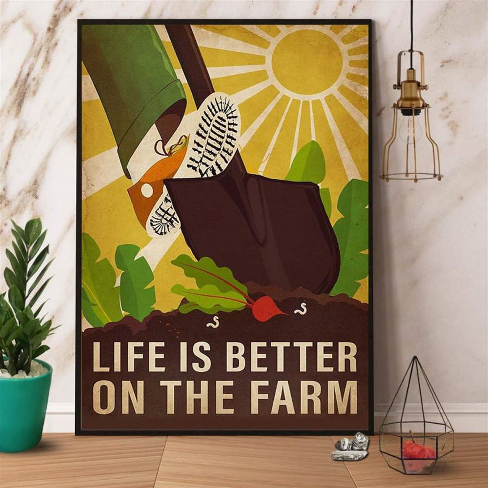 Farm Life Is Better On The Farm Canvas, Farm Canvas, Farm Art Decor