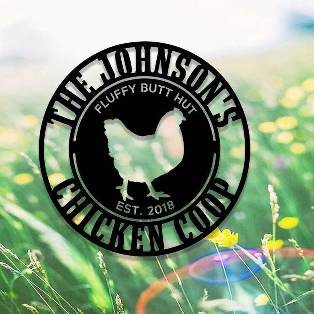 Farm Metal Sign, Chicken Coop Sign Hen House Farm Coop Custom Metal Sign