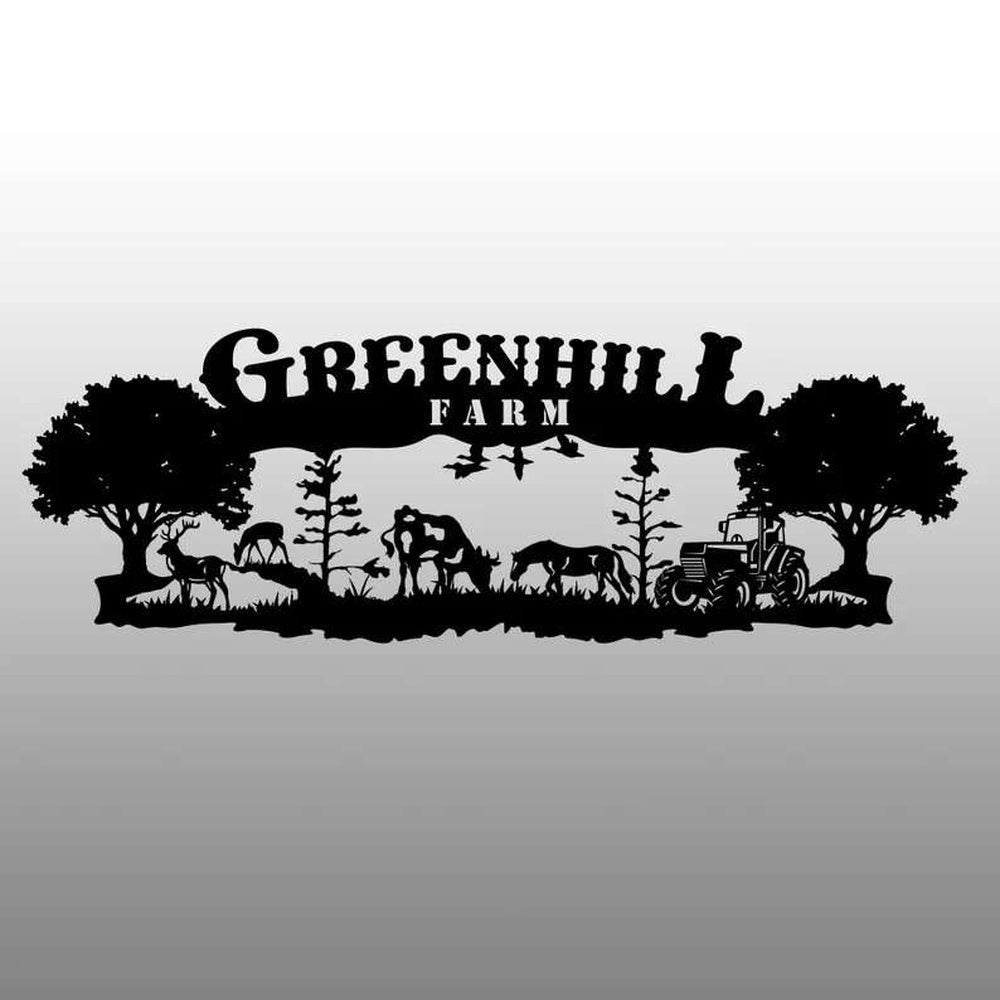 Farm Metal Sign, Custom Farm Sign Ranch Farm Outdoor Home Decor