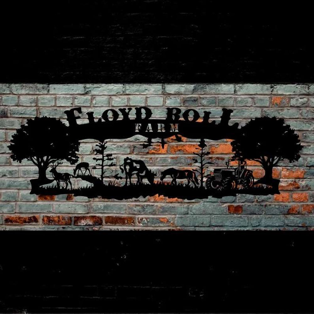 Farm Metal Sign, Custom Farm Sign Ranch Farm Outdoor Home Decor
