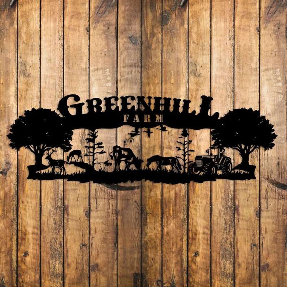 Farm Metal Sign, Custom Farm Sign Ranch Farm Outdoor Home Decor