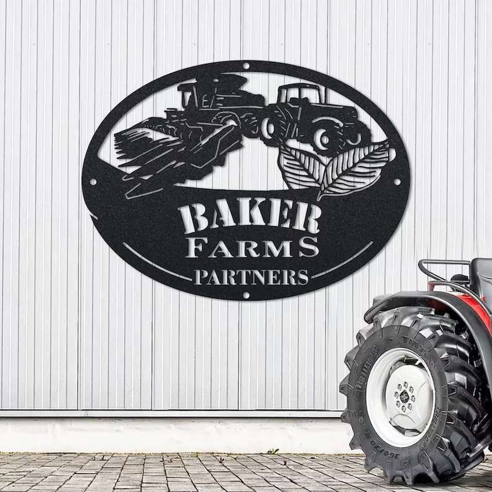Farm Metal Sign, Custom Farmhouse Farmer Gift Decoration For Room Warehouse Outdoor Decor Farm Metal Sign