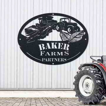 Farm Metal Sign, Custom Farmhouse Farmer Gift Decoration For Room Warehouse Outdoor Decor Farm Metal Sign