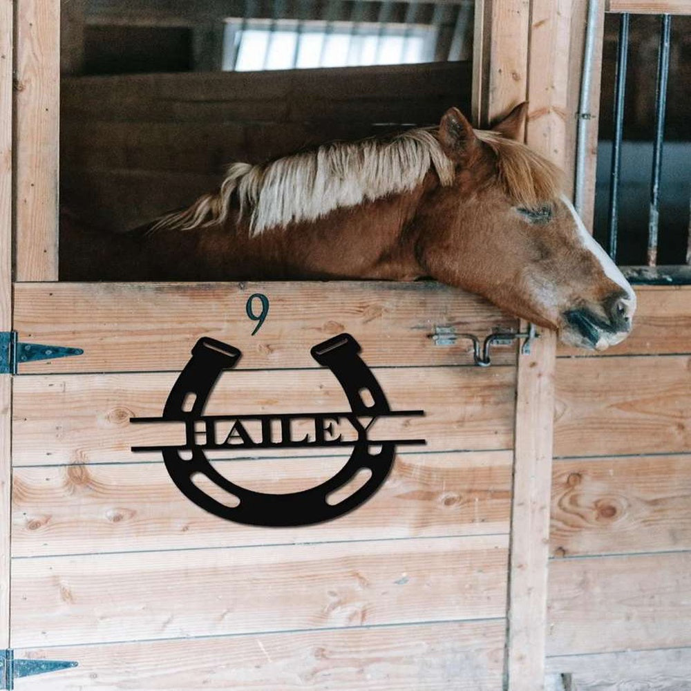 Farm Metal Sign, Custom Horse Ranch Sign Farm Barn Sign Wall Decor Horse Lover