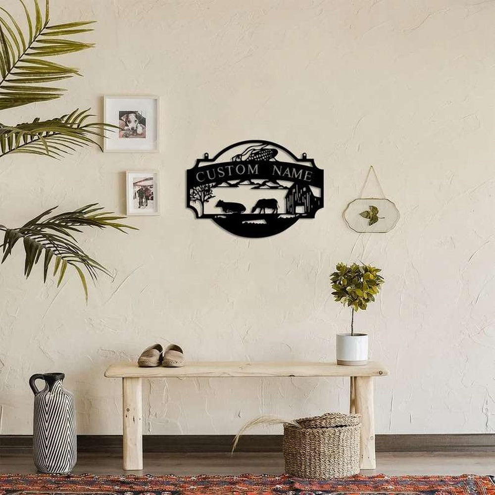 Farm Metal Sign, Custom Metal Farm Sign Farmhouse Decor