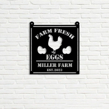 Farm Metal Sign, Farm Fresh Eggs Chicken Farm Welcome Farm Animals Custom Metal Signs