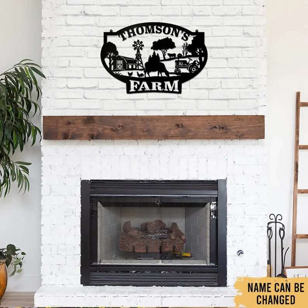 Farm Metal Sign, Farm Life Farmhouse Outdoor Decor Customized Metal Sign
