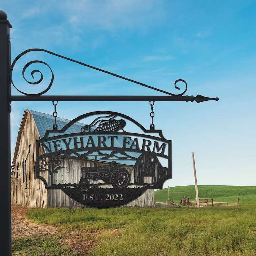 Farm Metal Sign, Farm Sign Outdoor Farmhouse Custom Metal Farm Sign