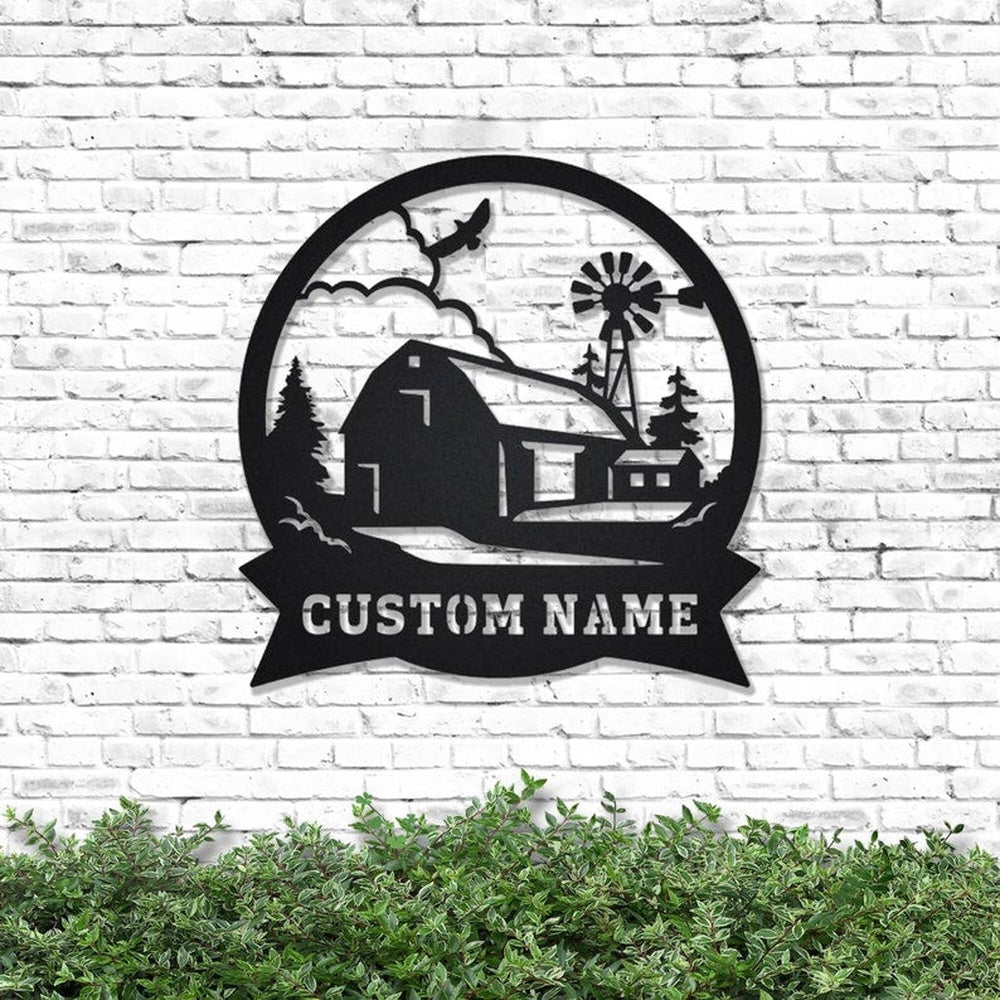 Farm Metal Sign, Farmhouse Personalized Metal Sign, Custom Metal Farm Sign, Farmhouse Decor, Personalized Metal Farm Signs