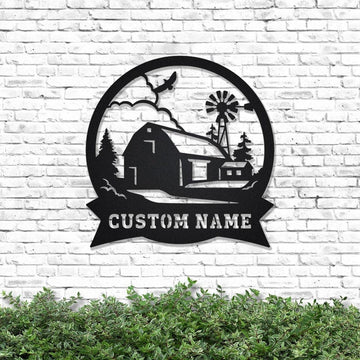 Farm Metal Sign, Farmhouse Personalized Metal Sign, Custom Metal Farm Sign, Farmhouse Decor, Personalized Metal Farm Signs