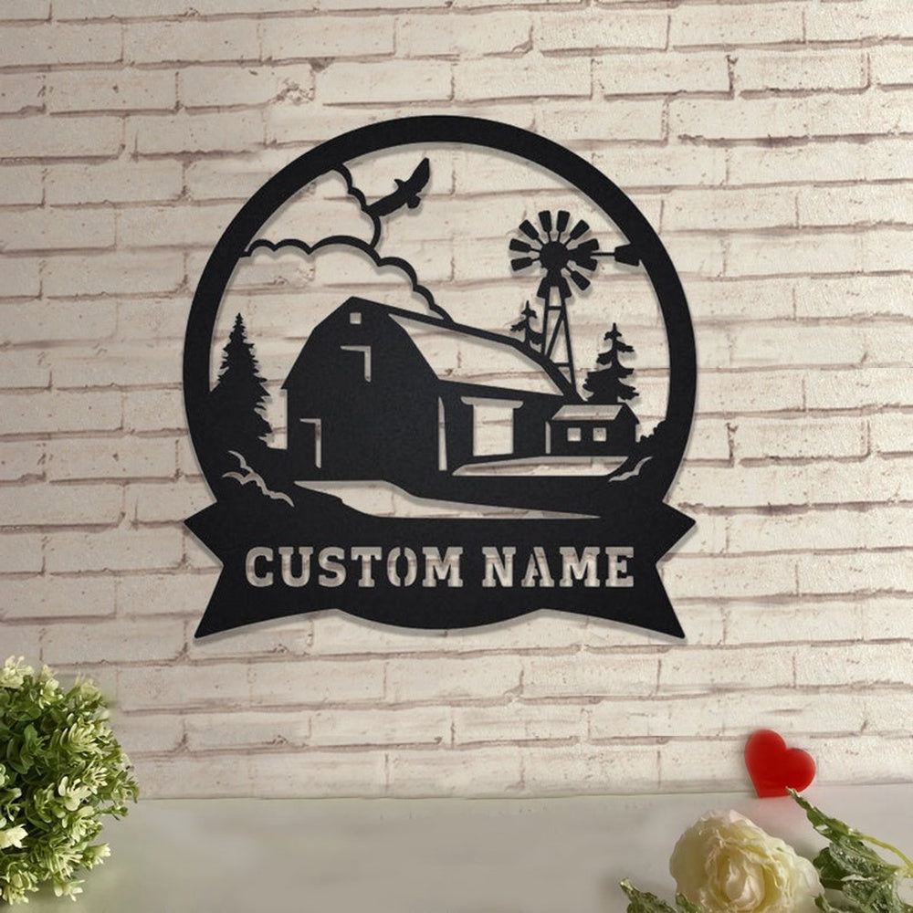 Farm Metal Sign, Farmhouse Personalized Metal Sign, Custom Metal Farm Sign, Farmhouse Decor, Personalized Metal Farm Signs