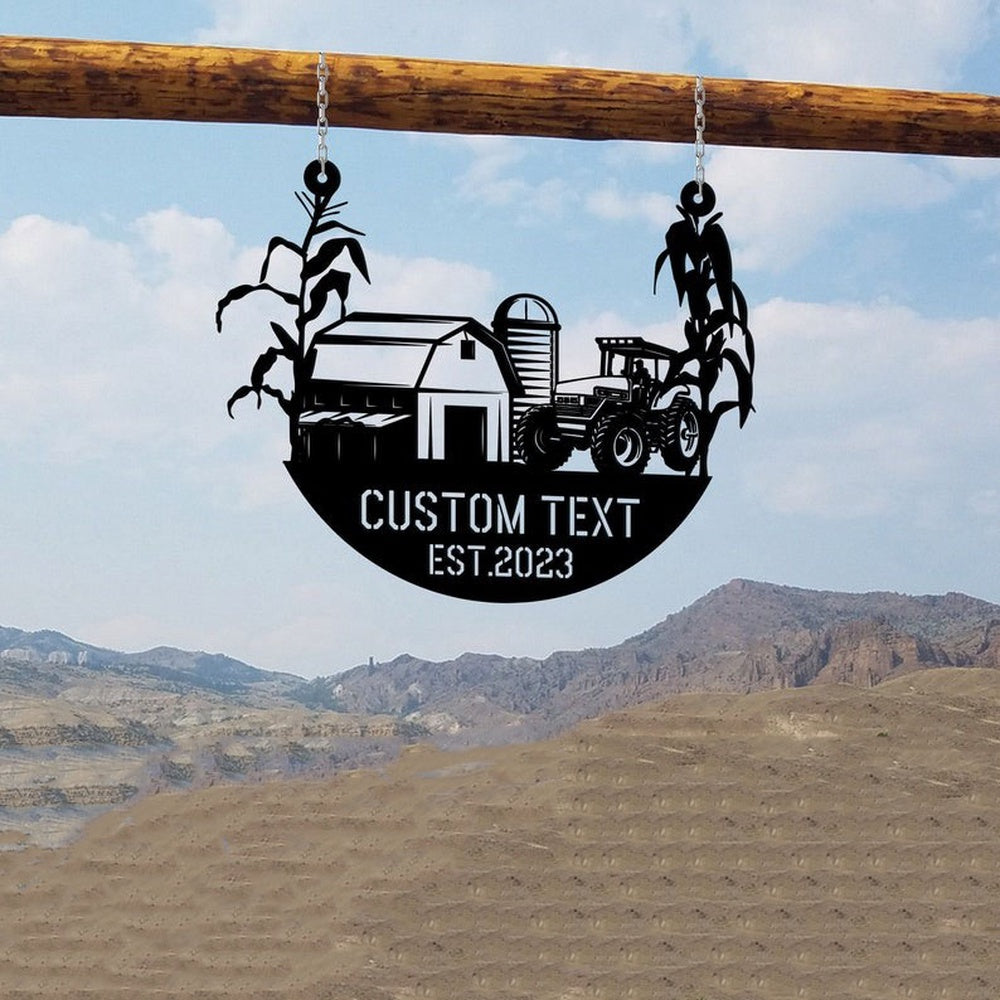 Farm Metal Sign, Horse Farm Horse Ranch Cowboy Custom Metal Signs