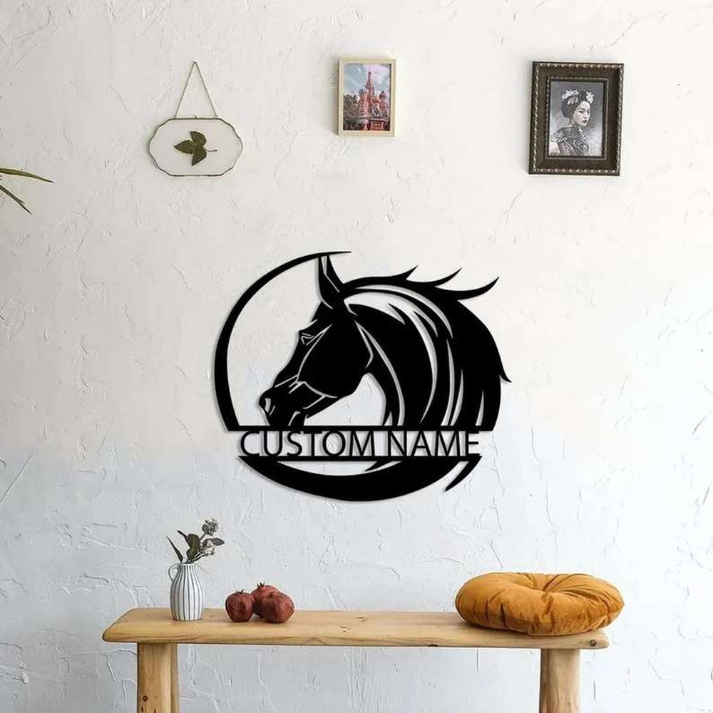 Farm Metal Sign, Horse Ranch Horse Lover Custom Horse Metal Sign Farm