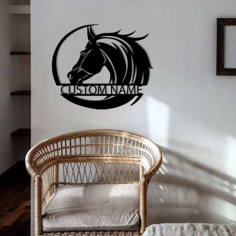 Farm Metal Sign, Horse Ranch Horse Lover Custom Horse Metal Sign Farm