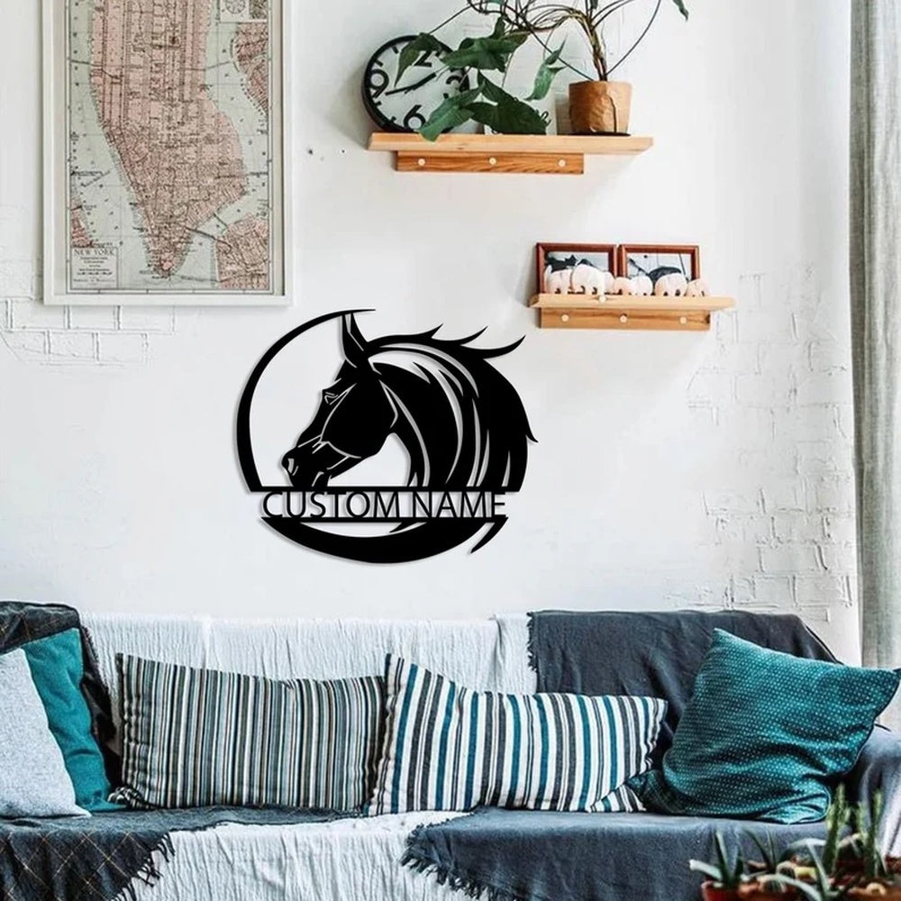 Farm Metal Sign, Horse Ranch Horse Lover Custom Horse Metal Sign Farm
