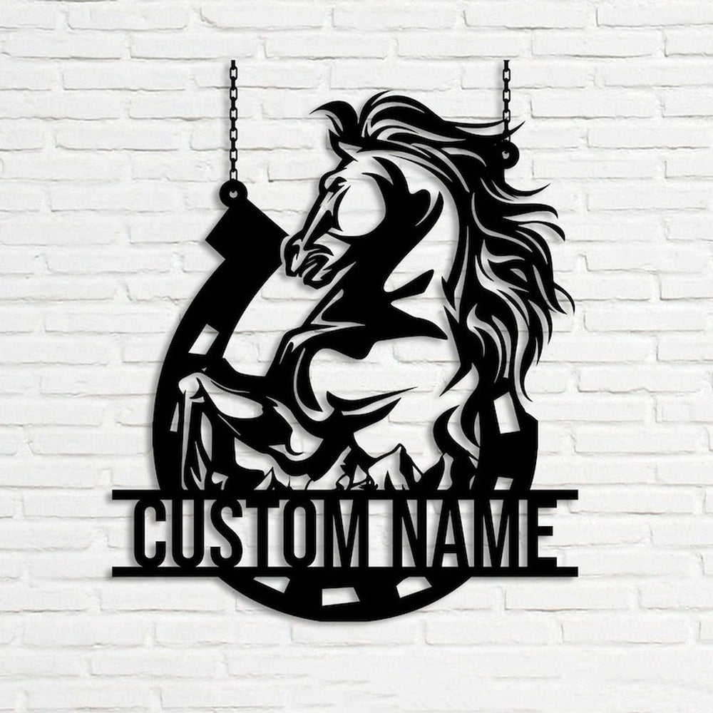 Farm Metal Sign, Horse Stall Horse Farm Ranch Custom Metal Signs