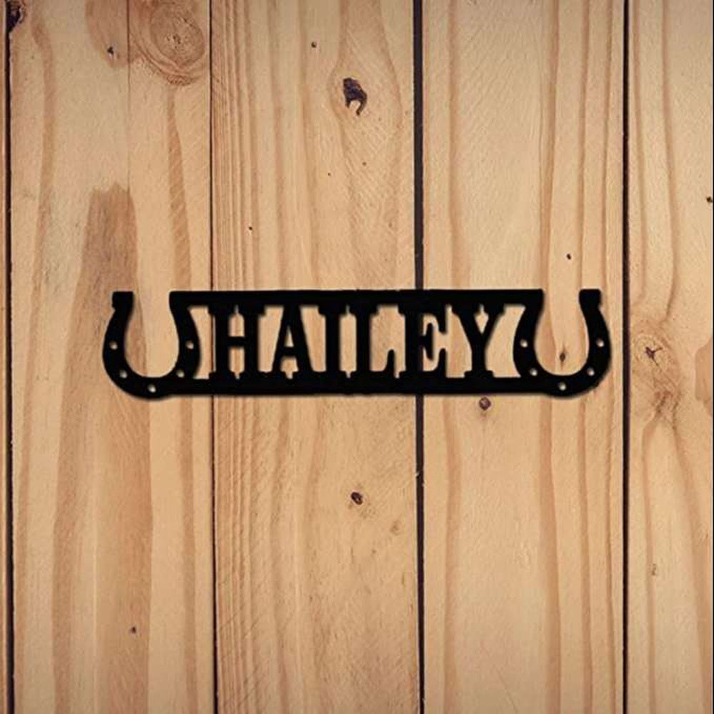 Farm Metal Sign, Horse Stall Name Plate Horse Lover Name Sign Horse Farm Personalized Metal Sign
