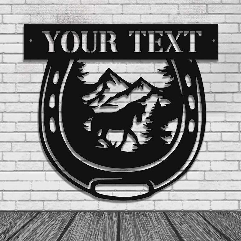 Farm Metal Sign, Horse Stall Sign Barn Ranch Decor Custom Horse Metal Sign Horse Lover