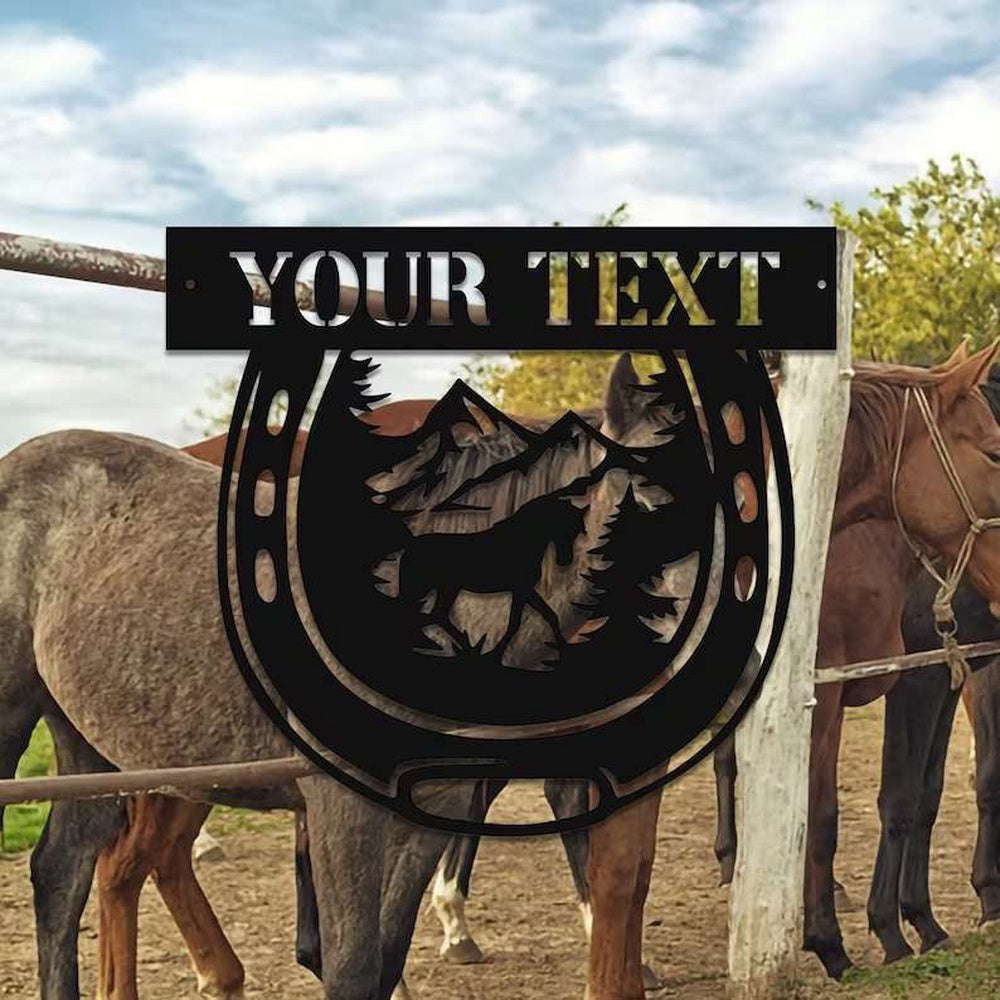 Farm Metal Sign, Horse Stall Sign Barn Ranch Decor Custom Horse Metal Sign Horse Lover