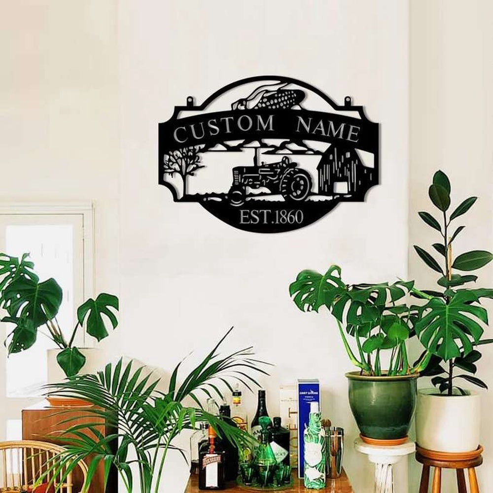 Farm Metal Sign, Metal Farm Sign Farmhouse Decor Farmer Custom Metal Sign