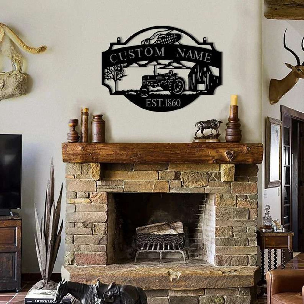 Farm Metal Sign, Metal Farm Sign Farmhouse Decor Farmer Custom Metal Sign