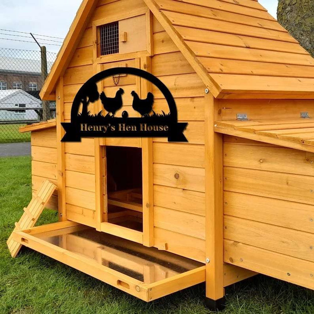 Farm Metal Sign, Personalized Chicken Farm Hen House Chicken Coop Metal Sign