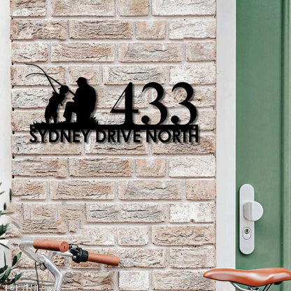 Farm Metal Sign, Personalized Farmhouse Beach House Choose Design Address Sign House Number Plaque Custom Metal Sign