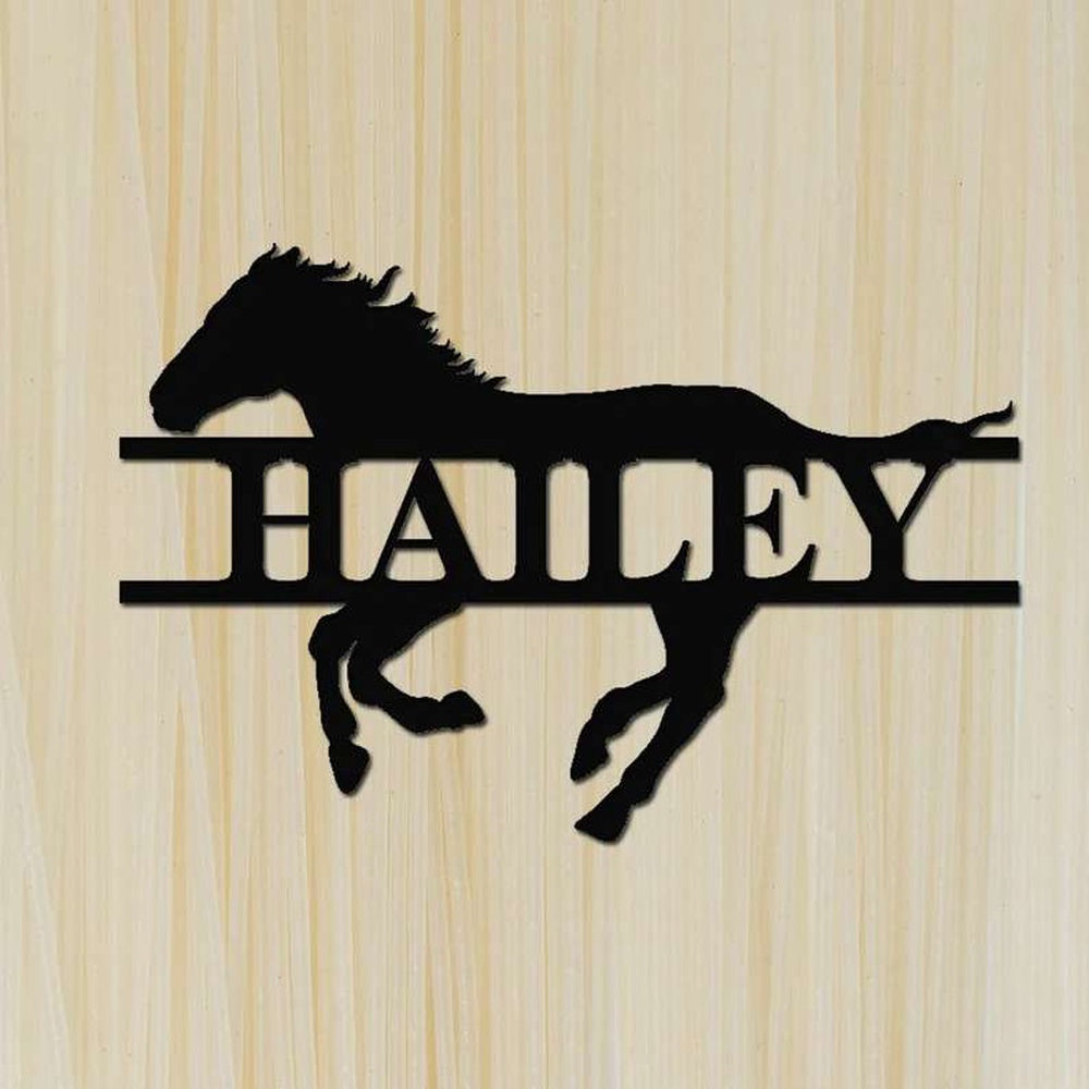 Farm Metal Sign, Personalized Horse Sign Farm Barn Sign Wall Decor Horse Lover