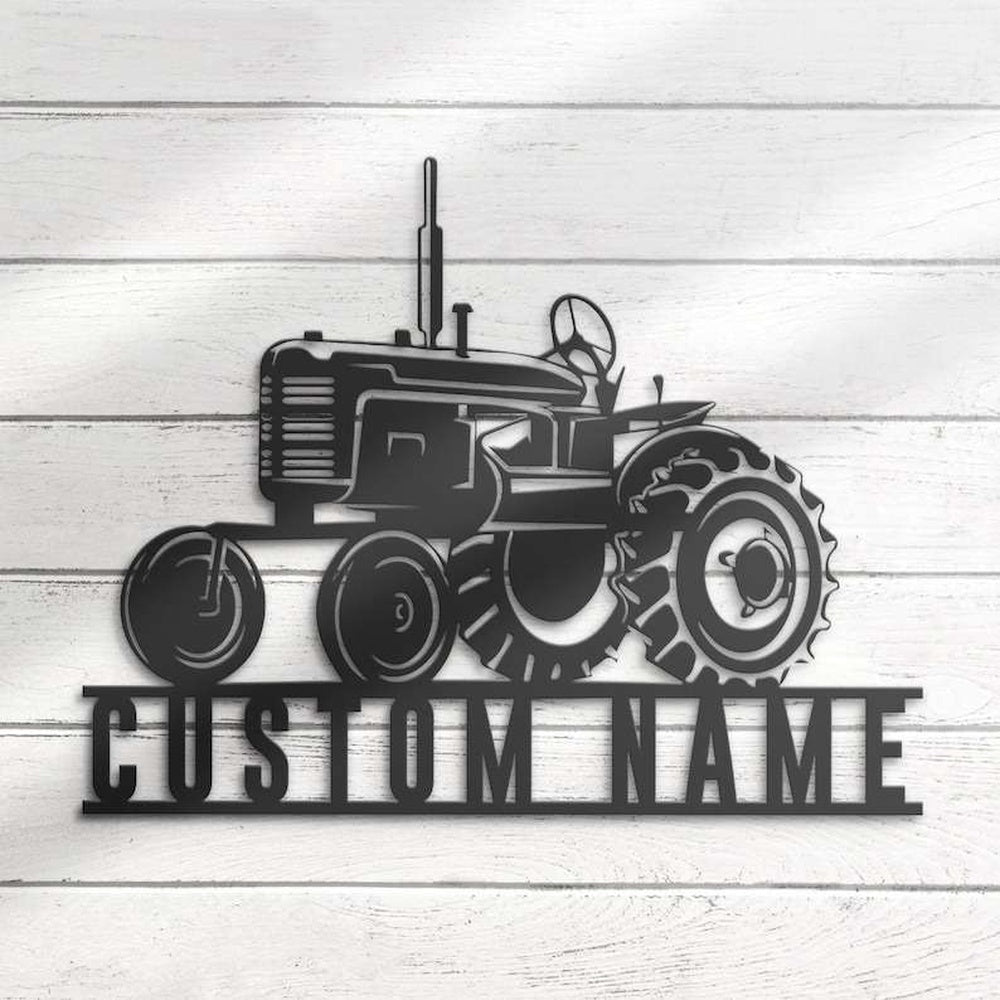 Farm Metal Sign, Personalized Tractor Driver Sign Farm Sign Trucker Gift Truck Custom Metal Signs Birthday Gifts