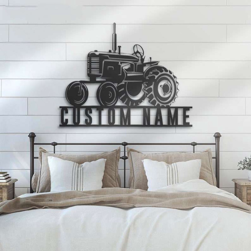 Farm Metal Sign, Personalized Tractor Driver Sign Farm Sign Trucker Gift Truck Custom Metal Signs Birthday Gifts
