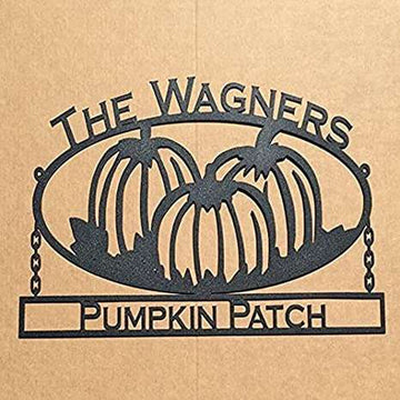 Farm Metal Sign, Pumpkin Patch Farmer Wall Art Personalized Metal Sign