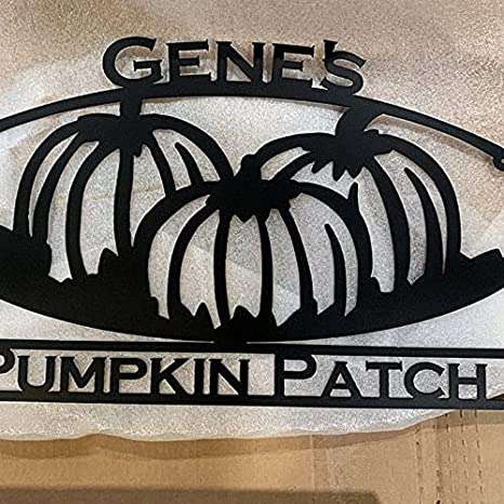 Farm Metal Sign, Pumpkin Patch Farmer Wall Art Personalized Metal Sign