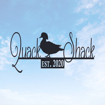 Farm Metal Sign, Quack Shack Farm Sign Duck House Barn Custom Metal Signs
