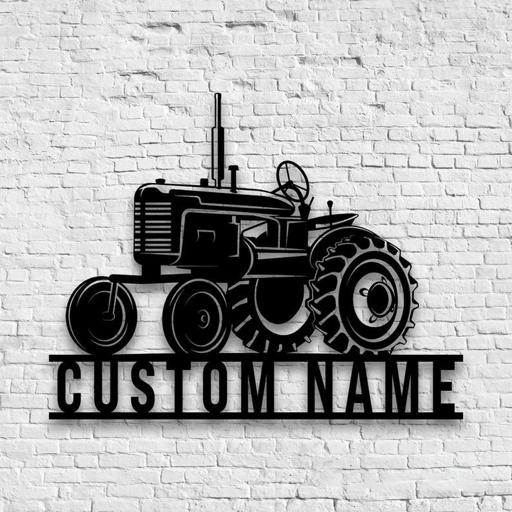 Farm Metal Sign, Tractor Driver Farm Tractor Custom Metal Signs